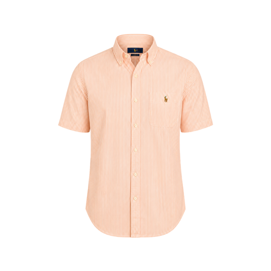 Men's Sunset Stripe Short Sleeve Button-Up Shirt