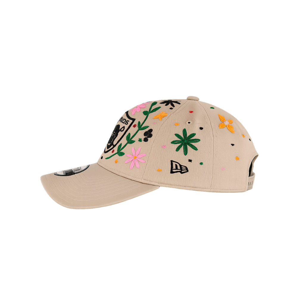 Las Vegas Raiders Garden Shield Floral Embroidered Adjustable Cap – Beige