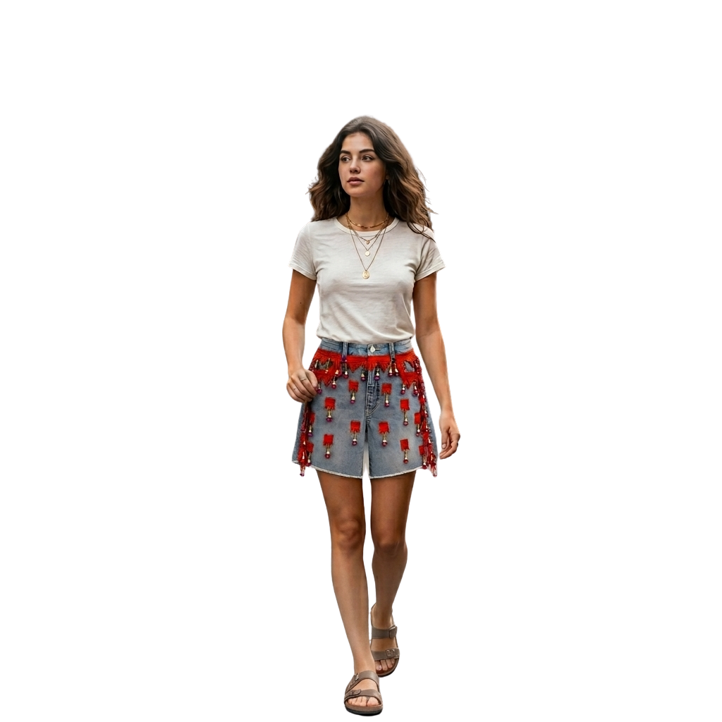 Wildgeese Handcrafted Boho Tassel Denim Shorts – Unique Handmade Summer Fashion