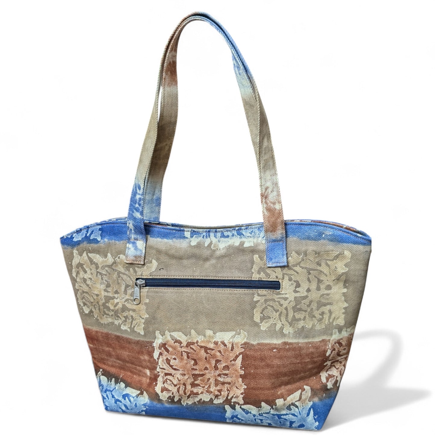 Wildgeese Tie-dye Mohuya Handmade Recycled Denim Tie-dye Mohuya Shoulder Bag