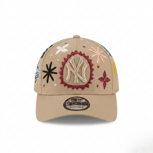 Wildgeese Handcrafted Floral Embroidered Premium Baseball Cap – Luxury Adjustable Cotton Hat