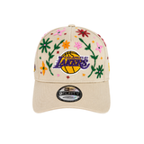 Los Angeles Lakers Botanical Court Embroidered Adjustable Cap – Cream