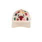 Wildgeese Chicago Bulls Floral Burst Embroidered Adjustable Cap – Cream