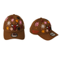 Wildgeese Handcrafted Embroidered Brown Baseball Cap – Premium Adjustable Cotton Hat