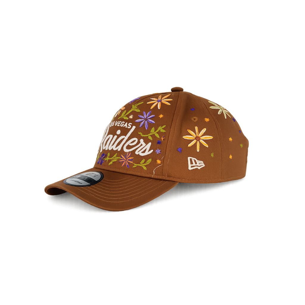 Las Vegas Raiders Harvest Bloom Embroidered Adjustable Cap – Brown
