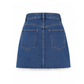 Wildgeese Handcrafted Crystal Embellished Premium Denim Skirt – Luxury Distressed Mini Skirt