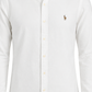 Men's Classic White Long Sleeve Oxford Button-Down Shirt