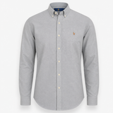 Men's Stone Grey Oxford Button-Down Shirt