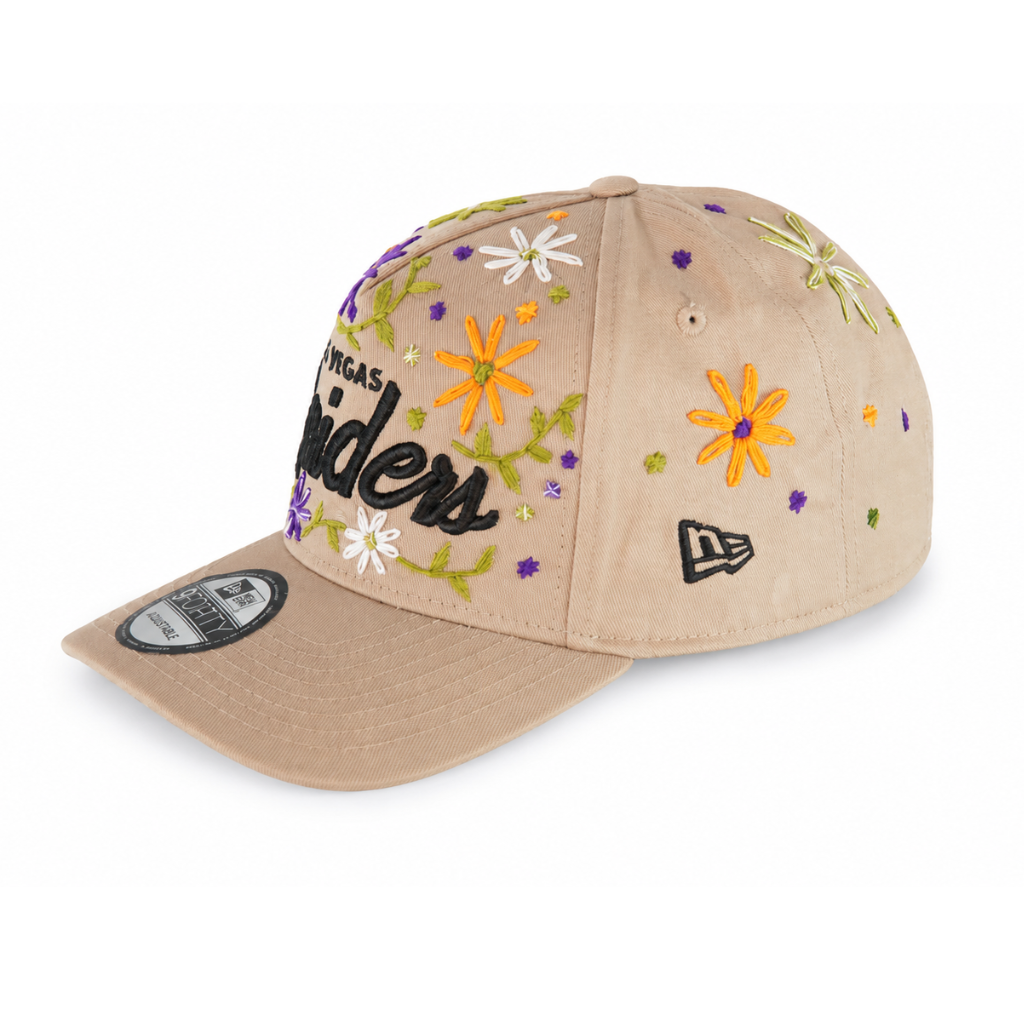 Las Vegas Raiders Garden Bloom Embroidered Adjustable Cap – Sand