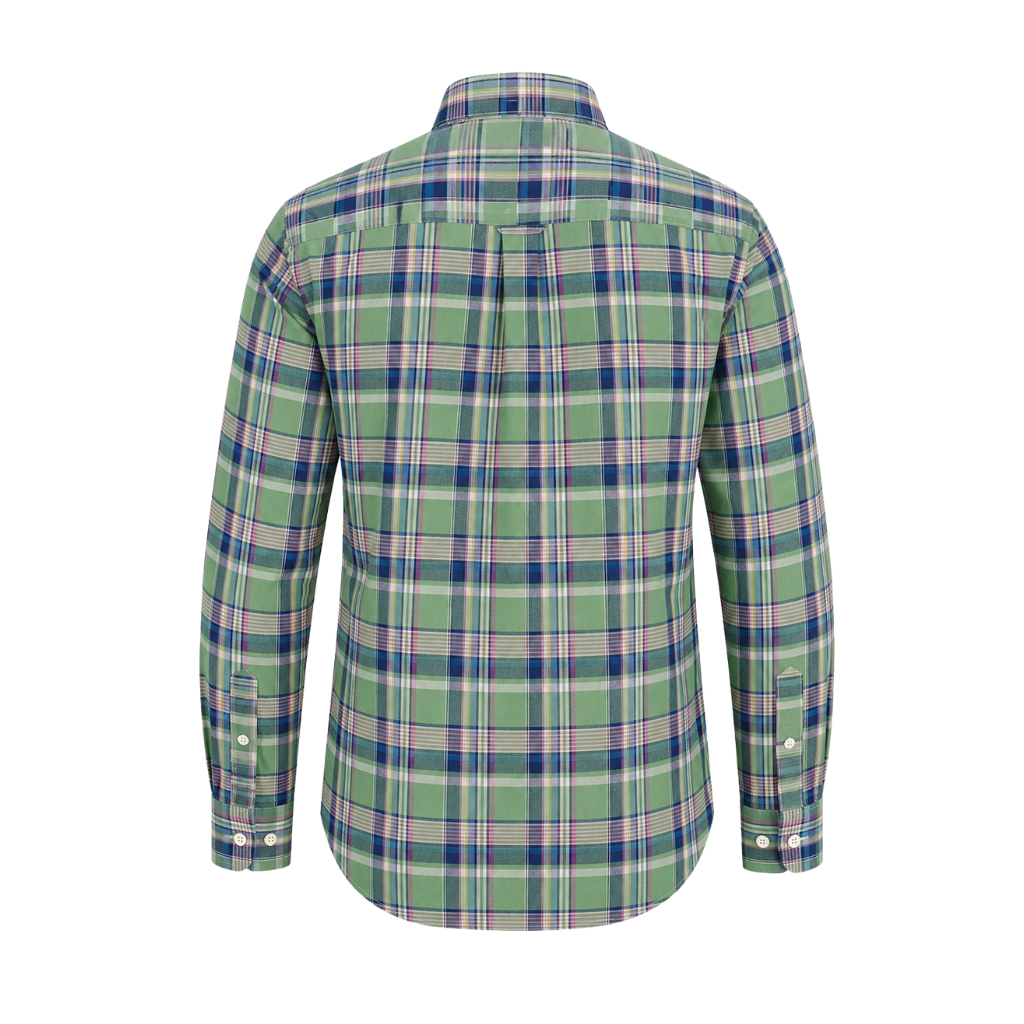Men's Evergreen Plaid Button-Down Oxford Shirt