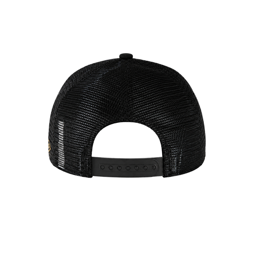 New Era Midnight Garden Floral Embroidered Trucker Cap – Black