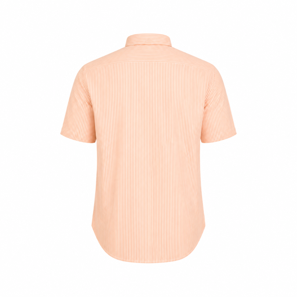 Men's Sunset Stripe Short Sleeve Button-Up Shirt