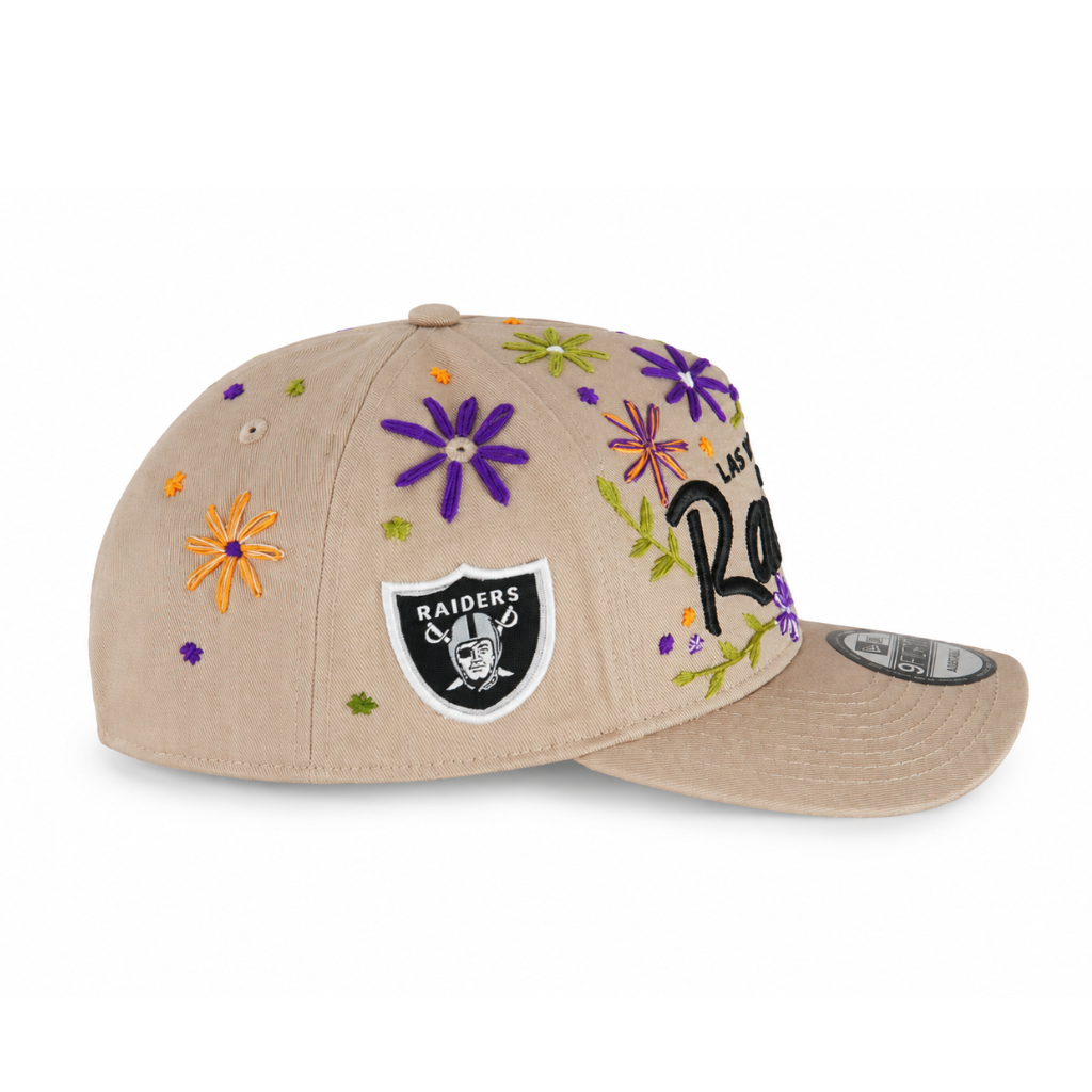 Las Vegas Raiders Garden Bloom Embroidered Adjustable Cap – Sand