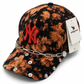 Wildgeese Acid Wash Snapback Hat - Silver Chain & Studded Industrial Cap - NWT