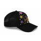 Wildgeese Midnight Meadow New Era Floral Embroidered Trucker Cap – Black