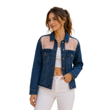 Wildgeese Handcrafted Floral Embroidered Premium Denim Jacket – Luxury Women’s Designer Denim Jacket