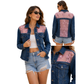 Wildgeese Handcrafted Sequin Floral Embroidered Premium Denim Jacket – Luxury Women’s Designer Denim Jacket