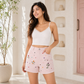 Wildgeese Handcrafted Floral Embroidered Blush Pink Denim Shorts for Women – High Rise Cotton Summer Shorts