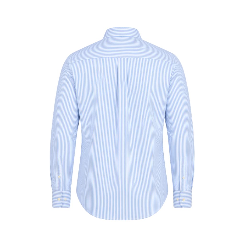 Men's Sky Blue Pinstripe Oxford Button-Down Shirt