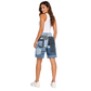Wildgeese Handcrafted Designer Denim Shorts – Luxury Artisan Wide-Leg Premium Jean Shorts