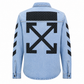 Light Blue Denim Shirt with Signature Arrow Sleeve & Back Graphic – Premium Casual Streetwear Shirt