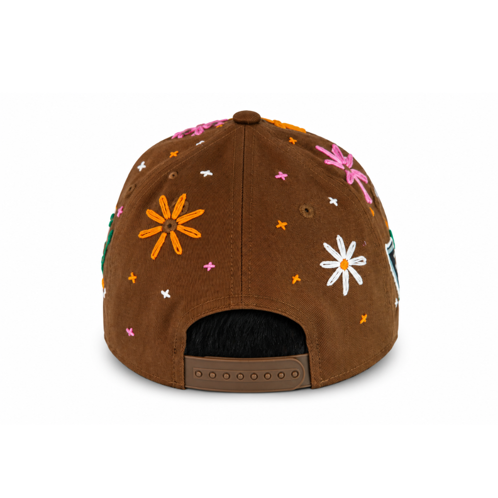 Las Vegas Raiders Desert Blossom Embroidered Adjustable Cap – Brown