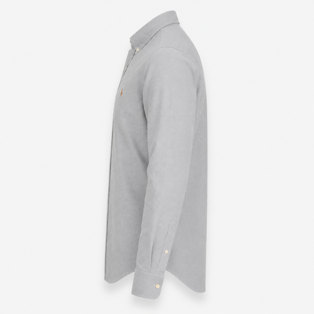 Men's Stone Grey Oxford Button-Down Shirt