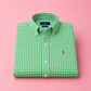 Wildgeese Emerald Gingham Classic Men's Shirt – Premium Green Check Cotton Button-Down