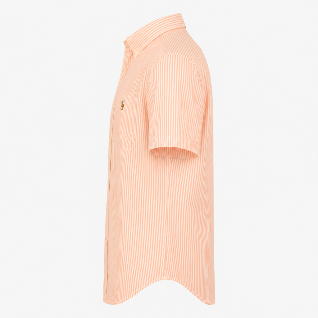 Men's Sunset Stripe Short Sleeve Button-Up Shirt