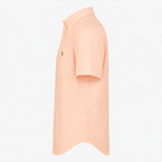 Men's Sunset Stripe Short Sleeve Button-Up Shirt