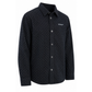 Black Denim Shirt with White Arrow Graphic – Premium Long Sleeve Casual Streetwear Shirt for Men