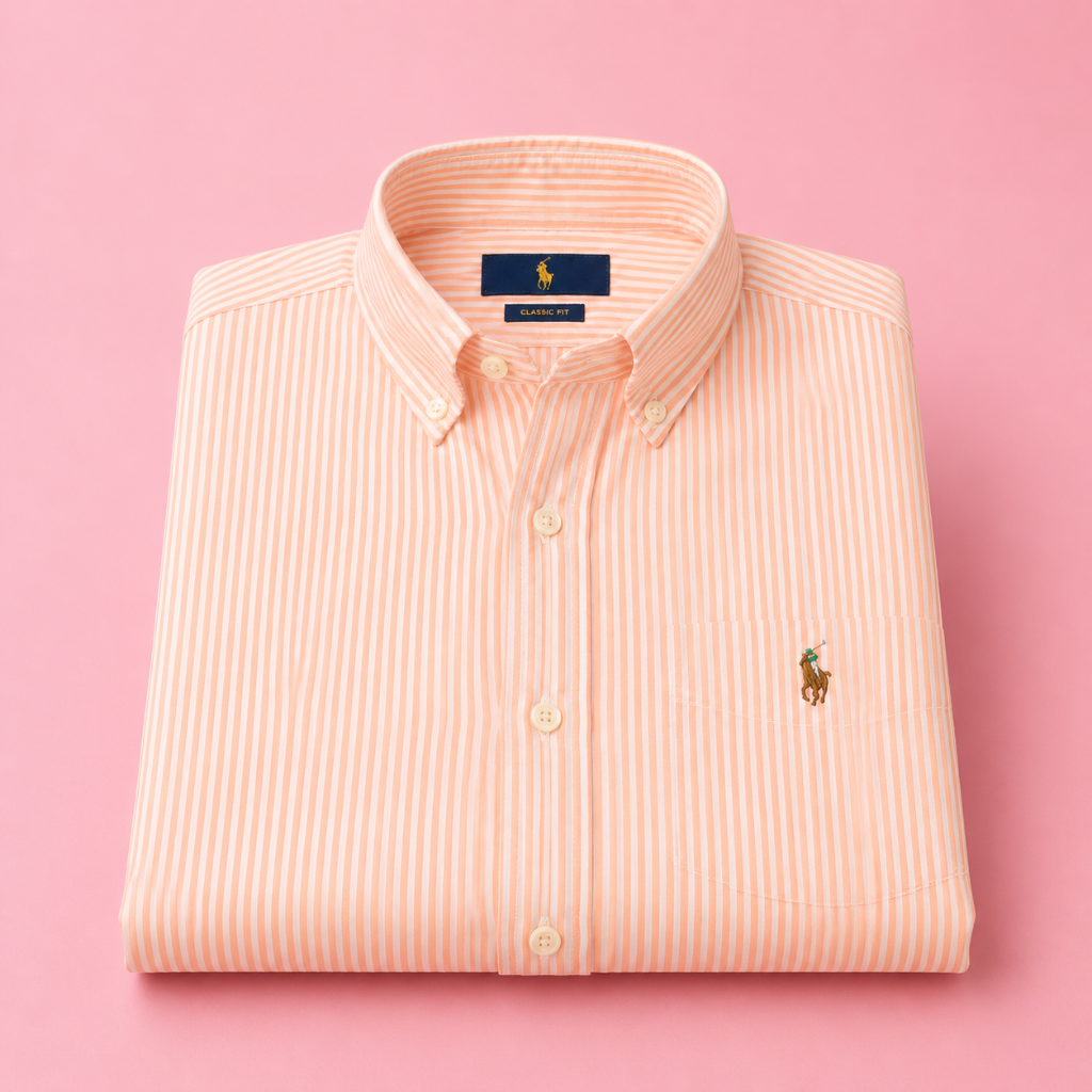 Men's Sunset Stripe Short Sleeve Button-Up Shirt