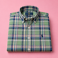 Men's Evergreen Plaid Button-Down Oxford Shirt