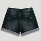 Wildgeese Handcrafted Rhinestone Butterfly Denim Shorts – Unique Handmade Y2K Style