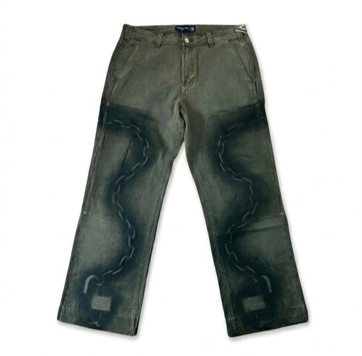 Premium Handmade Oil-Wash Denim – Wildgeese Custom Industrial Grunge Pants – Unique Streetwear Fashion Artisan Denim Wear (NWT)