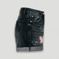 Wildgeese Handcrafted Rhinestone Butterfly Denim Shorts – Unique Handmade Y2K Style