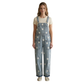 Wildgeese Handcrafted Floral Embroidered Denim Overalls – Wide Leg Adjustable Strap Jumpsuit for Girls