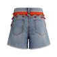 Wildgeese Handcrafted Boho Tassel Denim Shorts – Unique Handmade Summer Fashion