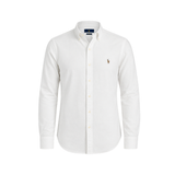 Men's Classic White Long Sleeve Oxford Button-Down Shirt