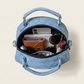 Wildgeese Penguin Handmade Denim Dome Bag - Upcycled Artisan Satchel