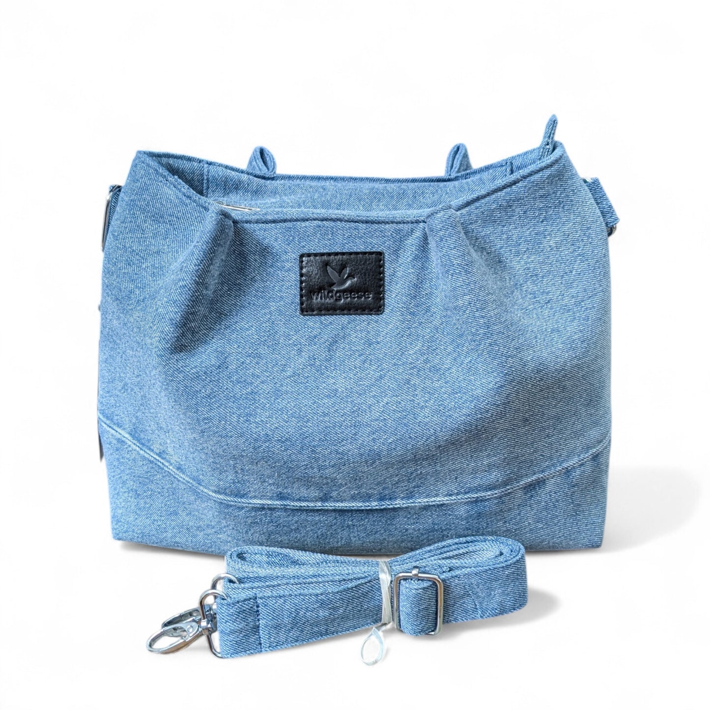 Wildgeese Denim Ivy Handmade Reconstructed Denim Satchel