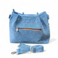 Wildgeese Denim Ivy Handmade Reconstructed Denim Satchel