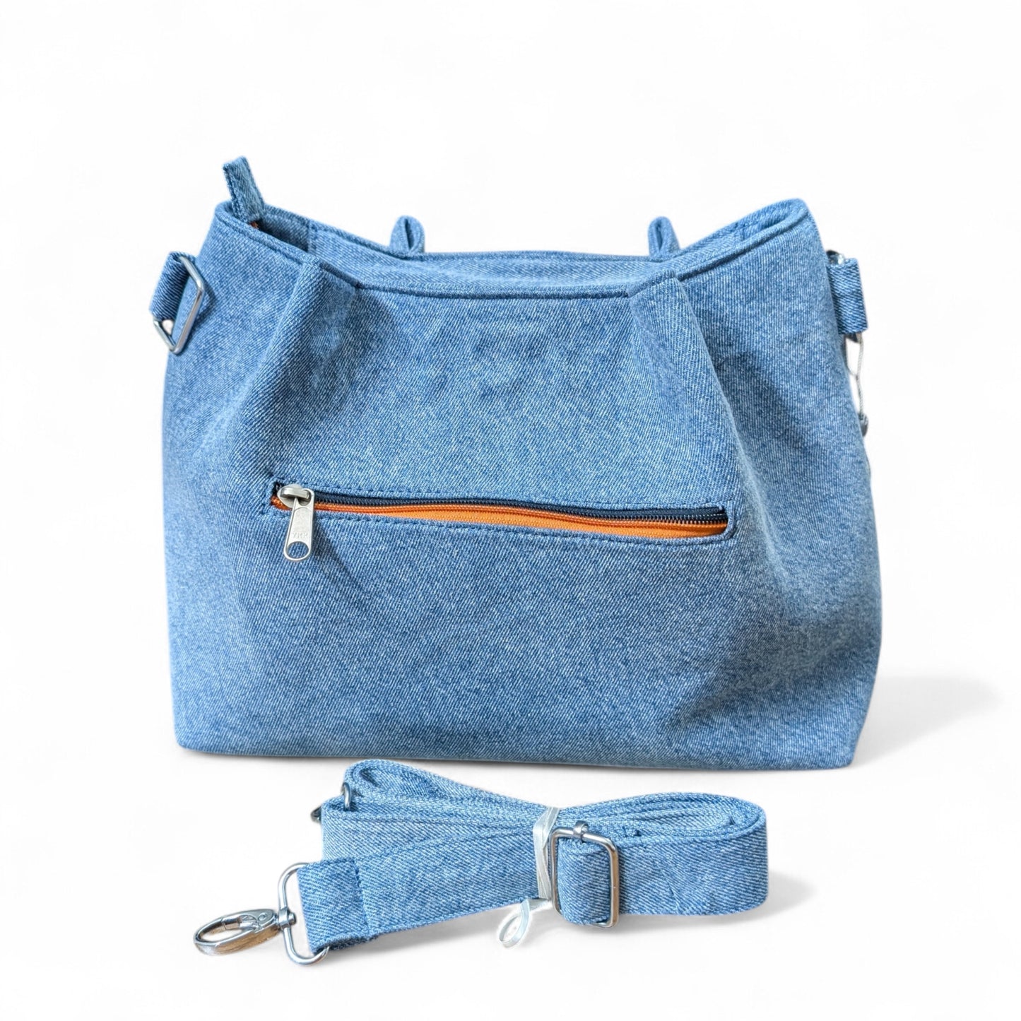 Wildgeese Denim Ivy Handmade Reconstructed Denim Satchel