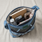 Wildgeese Handmade Mismatched Denim Crossbody Bag - Upcycled Artisan Messenge