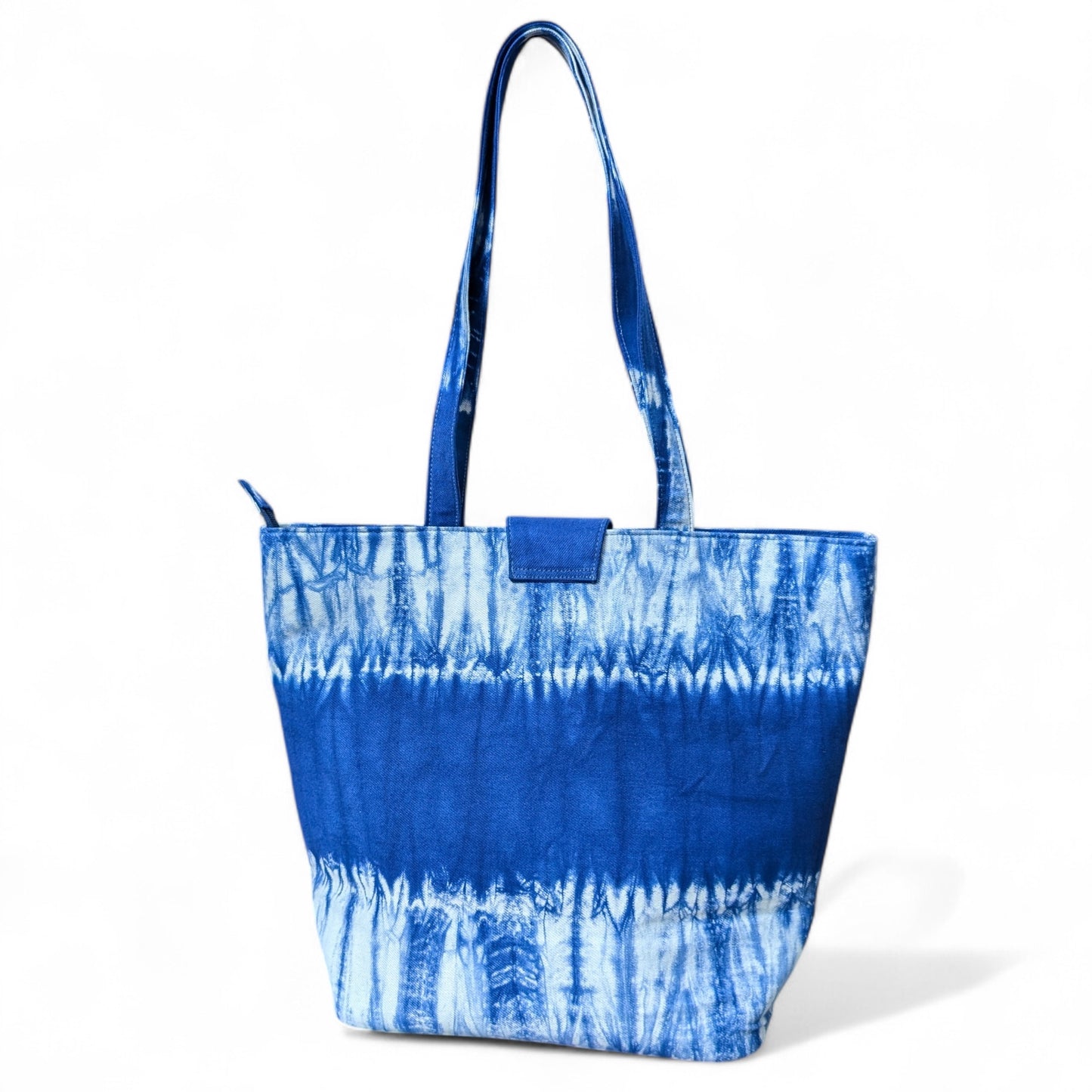 Wildgeese Handmade Tie-Dye Mili Tote Bag - Artisan Shibori Style Shoulder Bag
