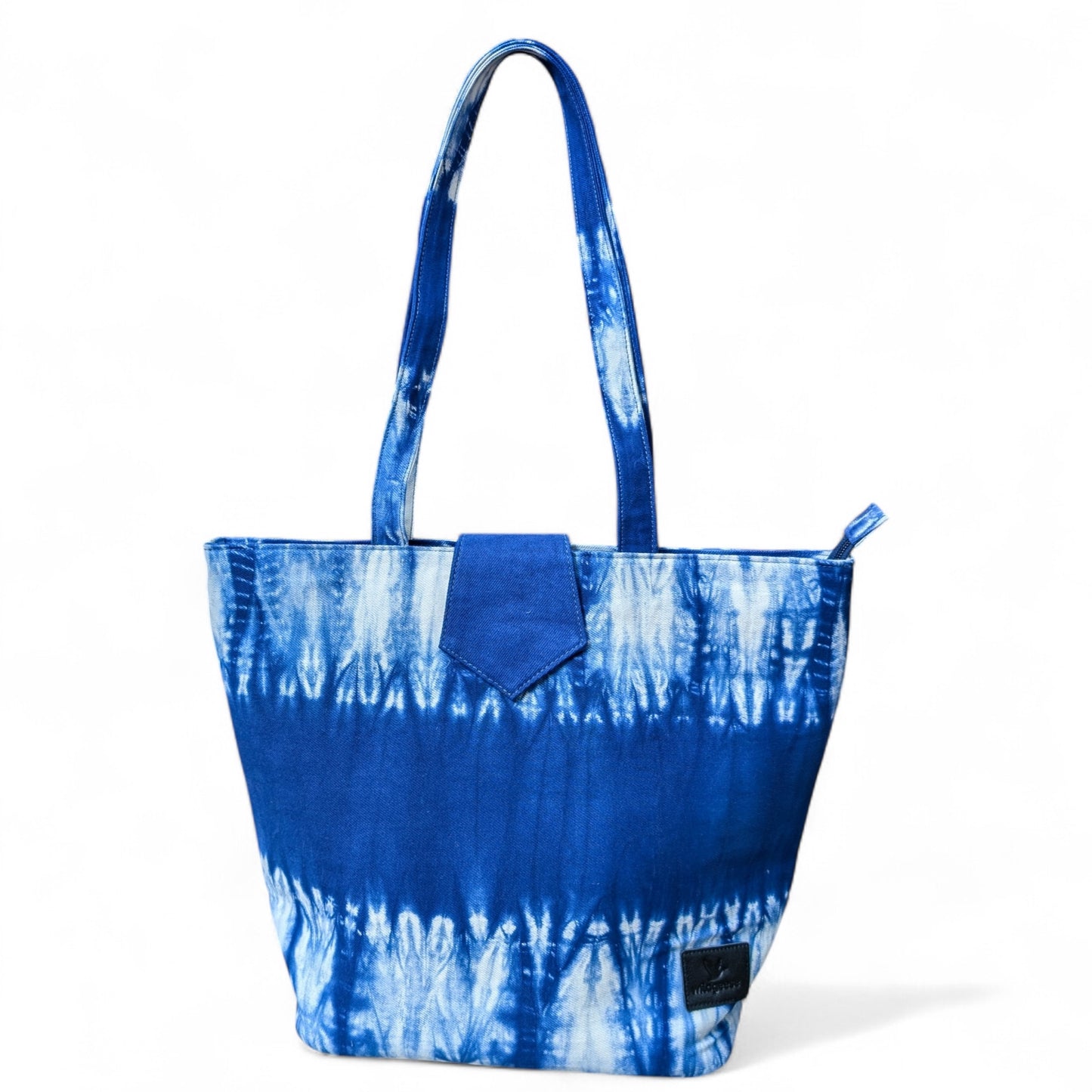 Wildgeese Handmade Tie-Dye Mili Tote Bag - Artisan Shibori Style Shoulder Bag