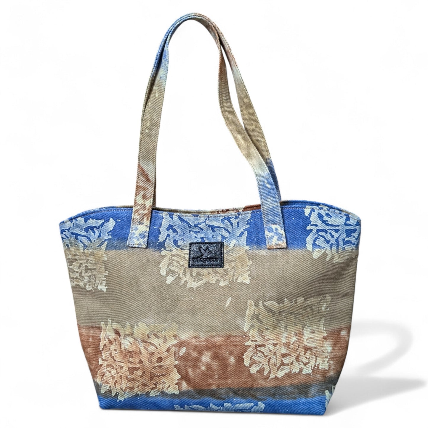 Wildgeese Tie-dye Mohuya Handmade Recycled Denim Tie-dye Mohuya Shoulder Bag