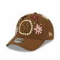 Wildgeese Handcrafted Floral Embroidered Brown Baseball Cap – Premium Adjustable Cotton Hat