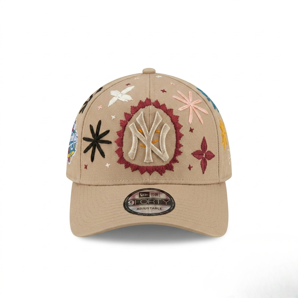 Wildgeese Handcrafted Floral Embroidered Premium Baseball Cap – Luxury Adjustable Cotton Hat