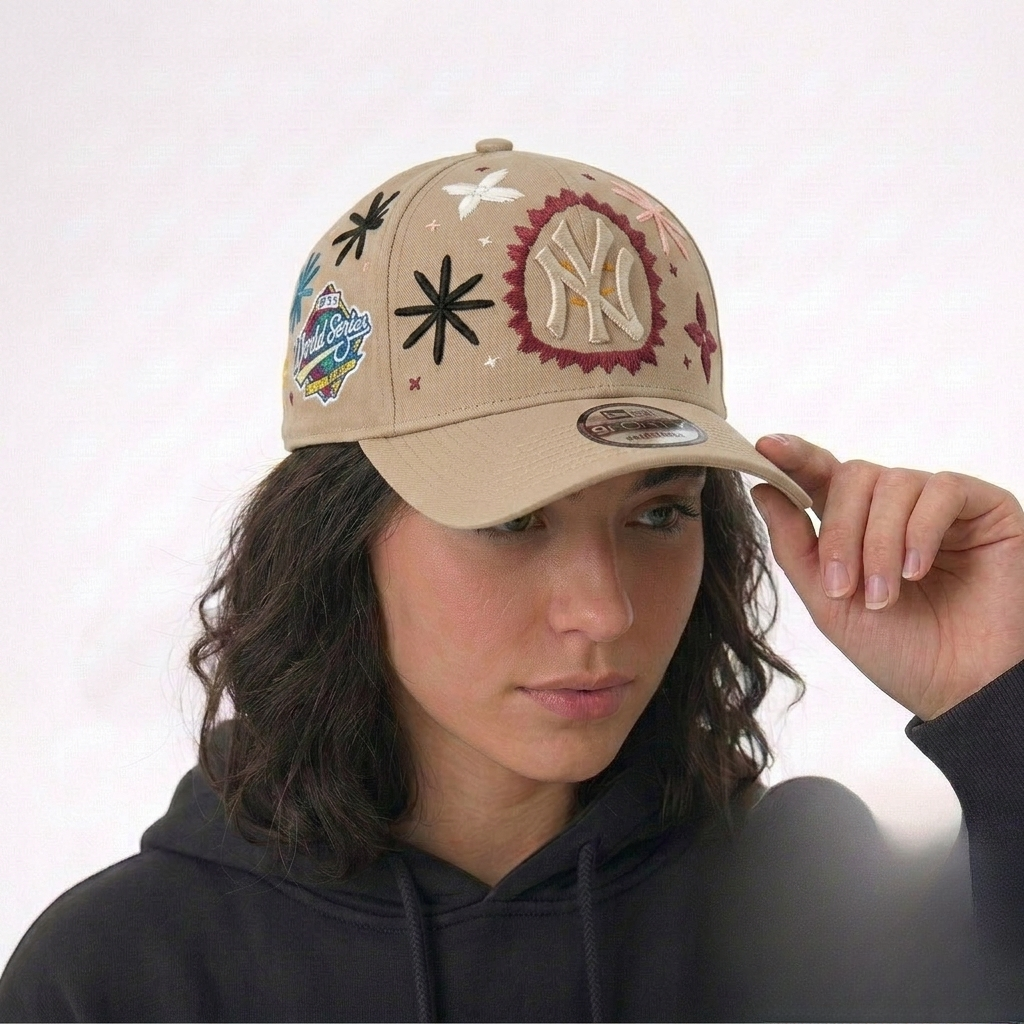 Wildgeese Handcrafted Floral Embroidered Premium Baseball Cap – Luxury Adjustable Cotton Hat